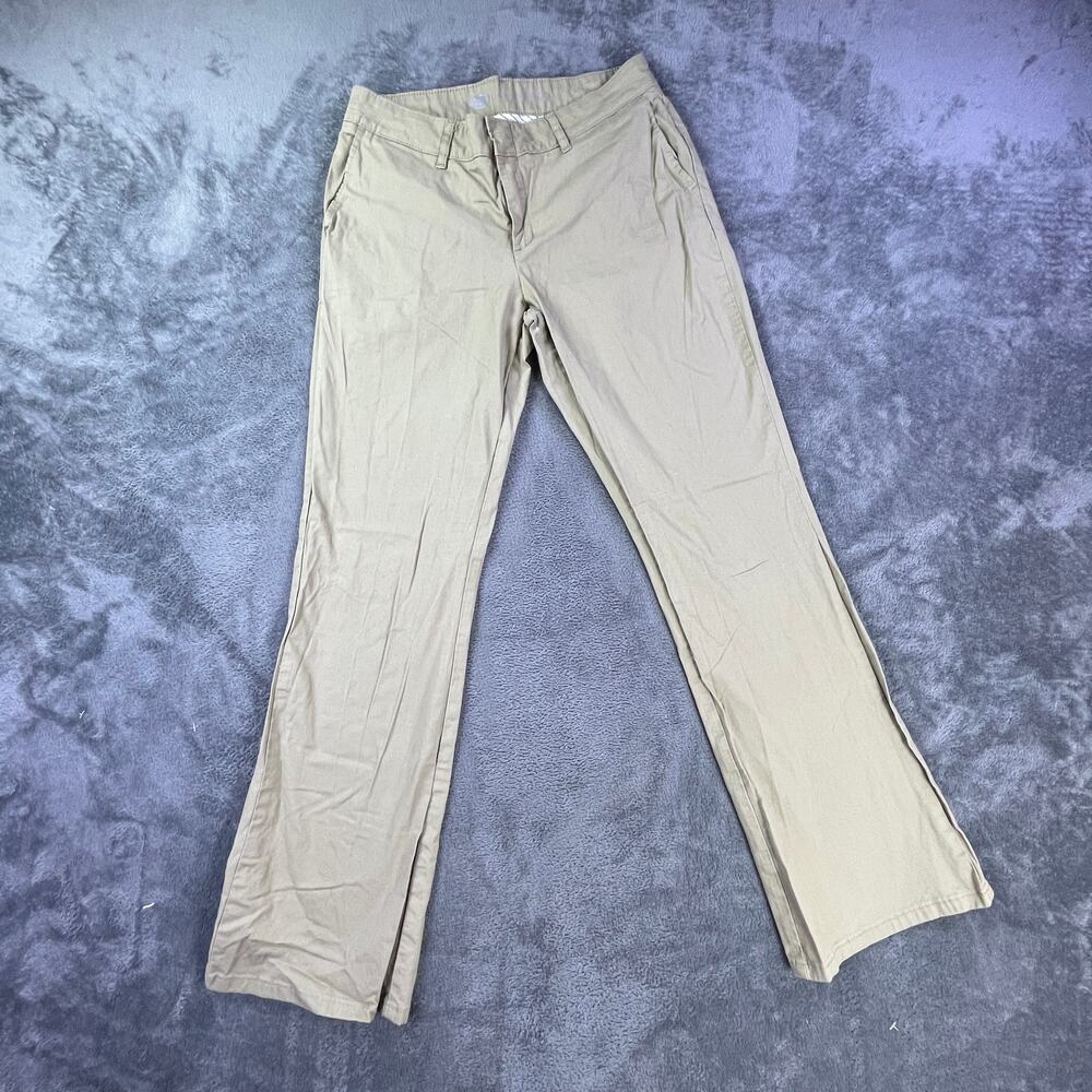 Dickies Pants Womens 10R Khaki Slim Flair 30 inseam light